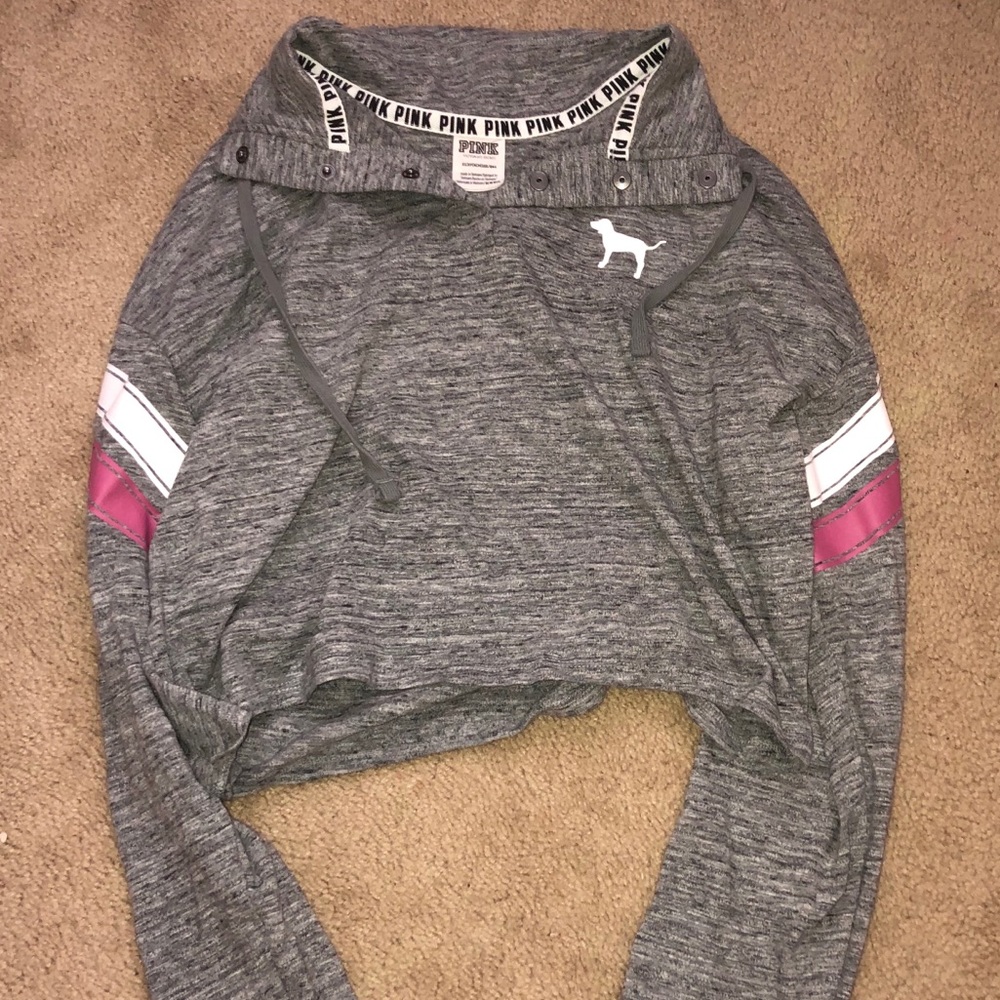Pink Cropped Pullover